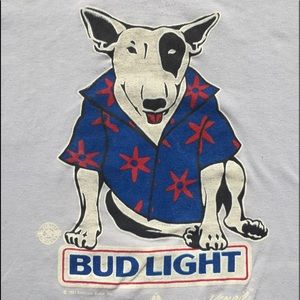 Vtg 87’ Spuds Mackenzie Bud Light T-Shirt